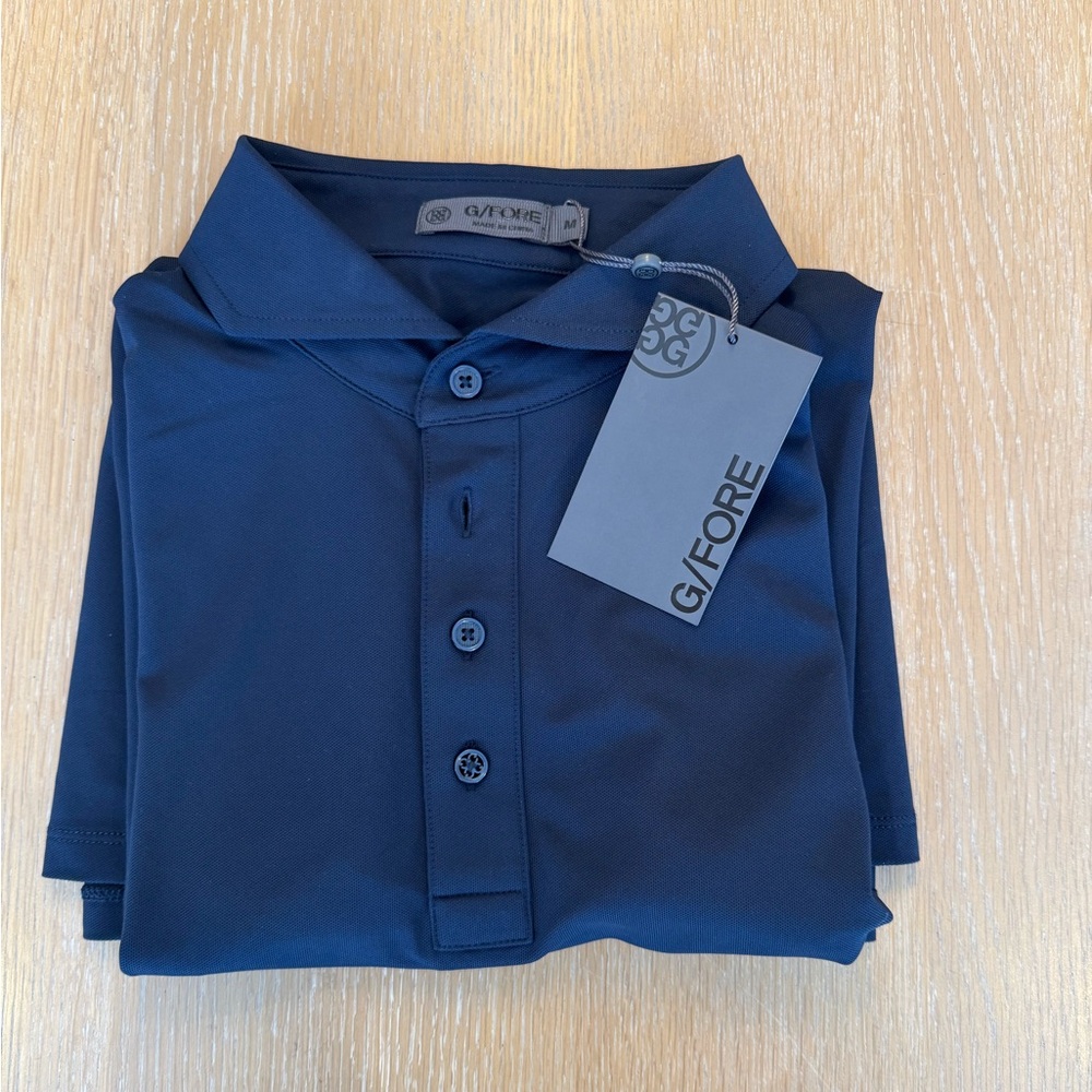 Men’s Medium G/Fore polo navy blue NWT